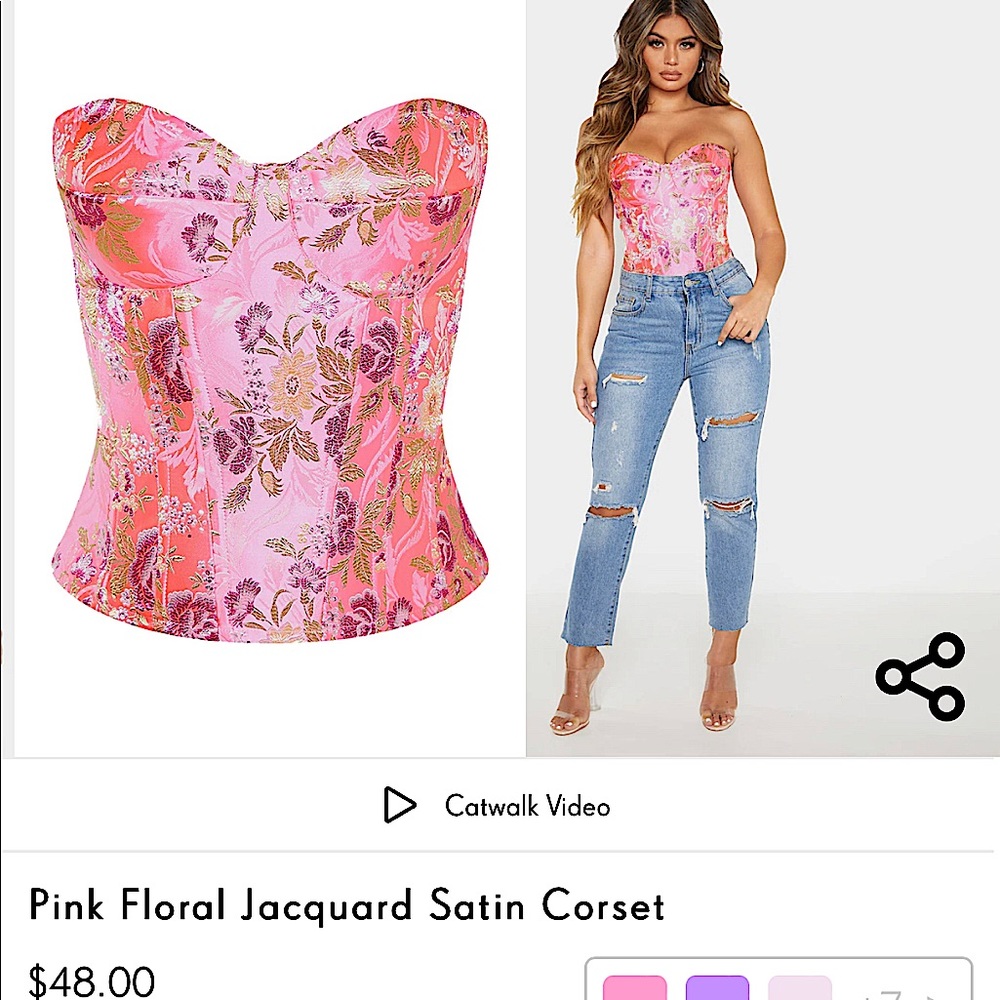 PrettyLittleThing Corset.